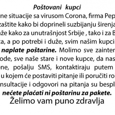 Corona virus obaveštenje